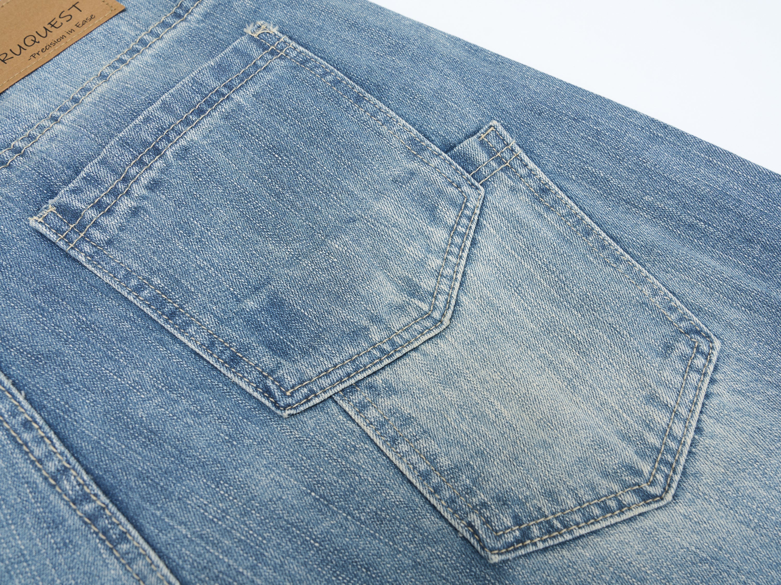 CapCabin Heavy Washed Wide-Leg Denim Jeans