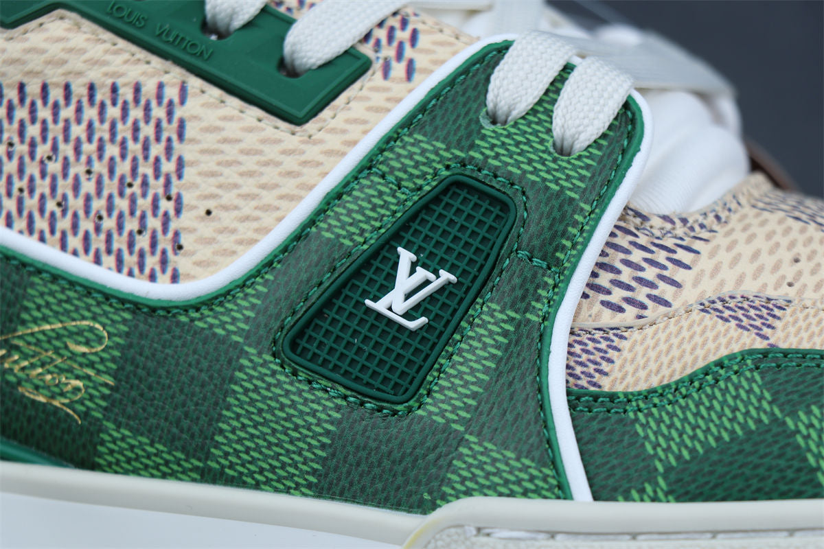 LV Trainer Damier 'White Green'