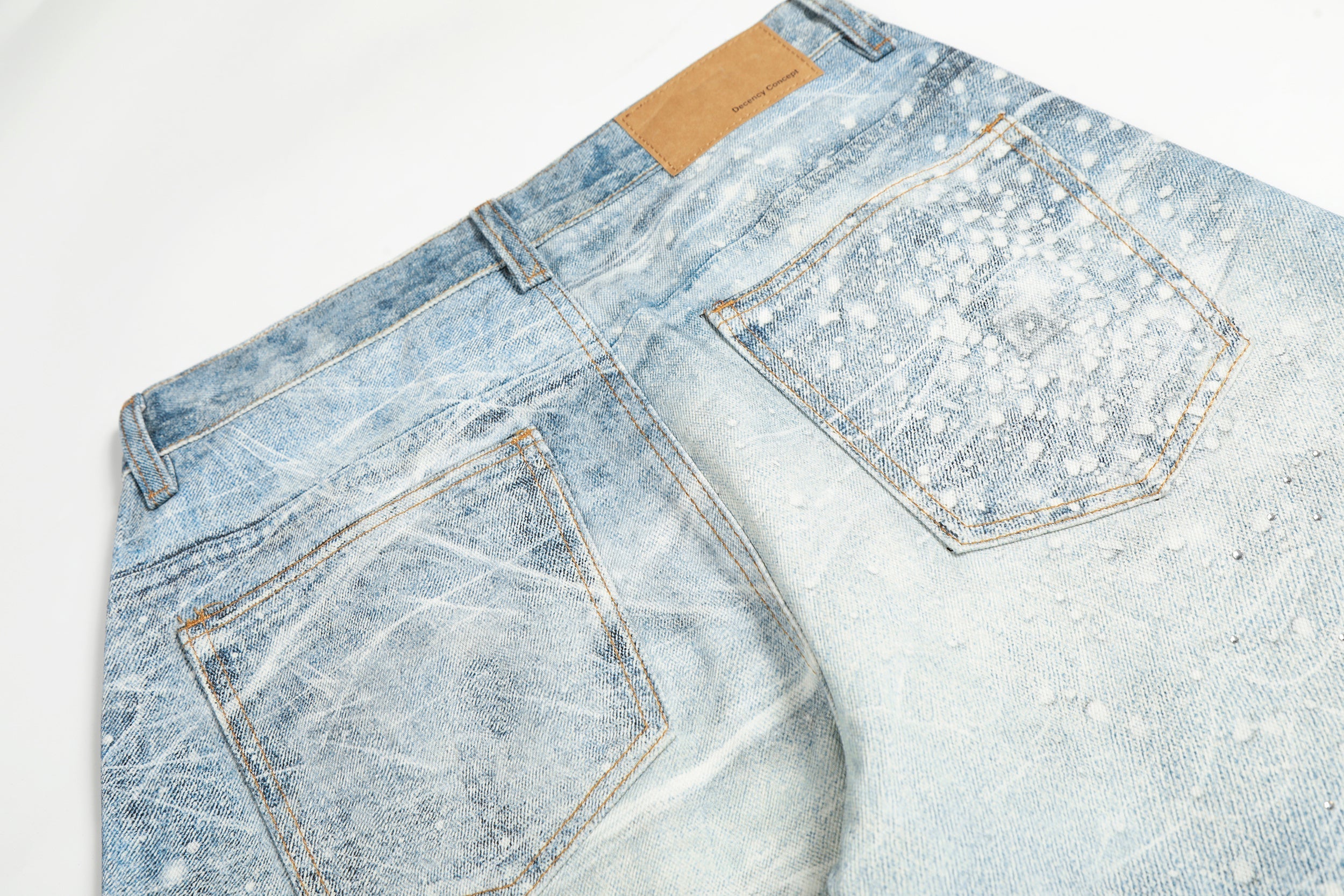 CapCabin Ice Web Wide-Leg Jeans