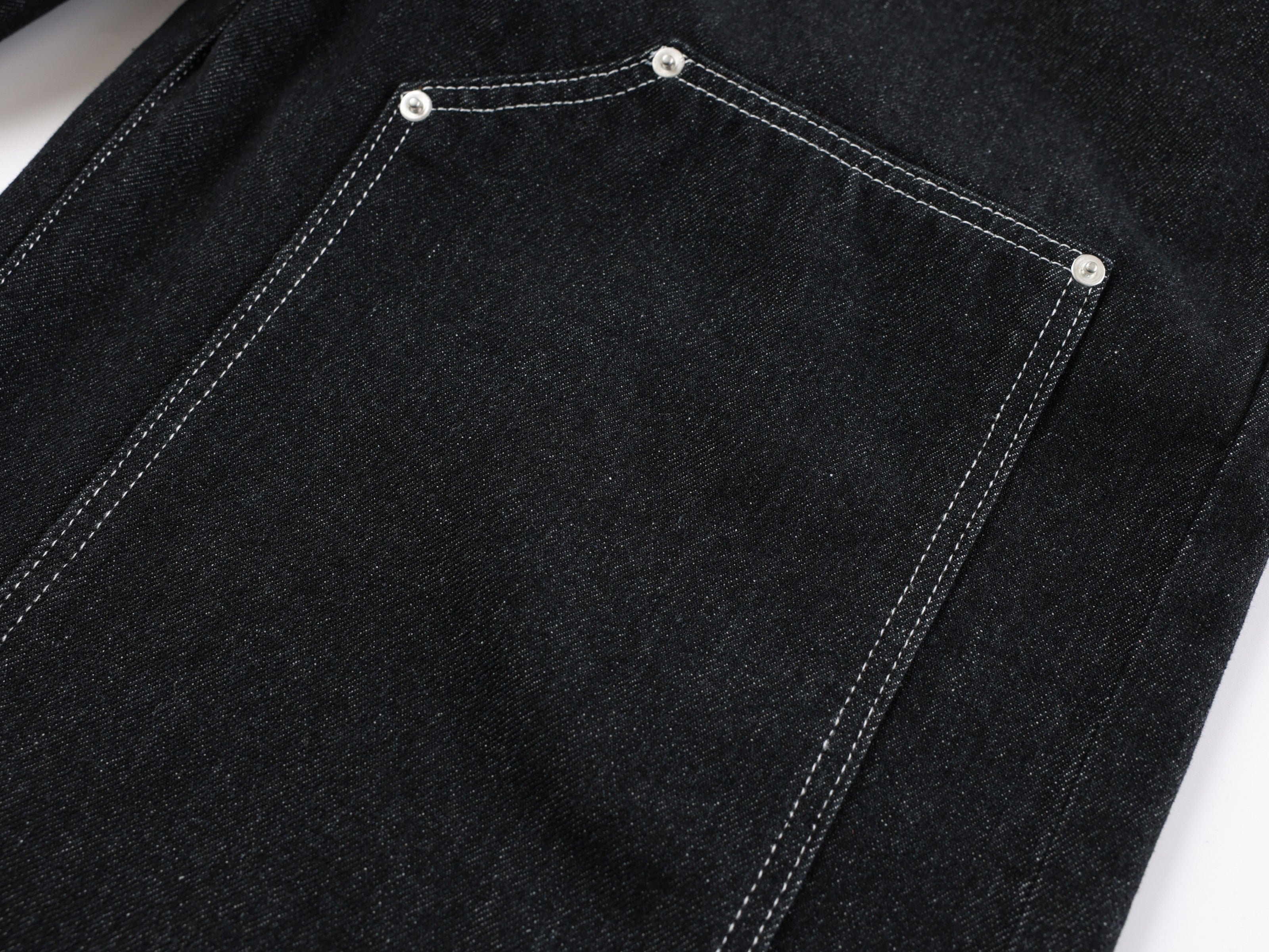 CapCabin Double-Waist Utility Denim Pants