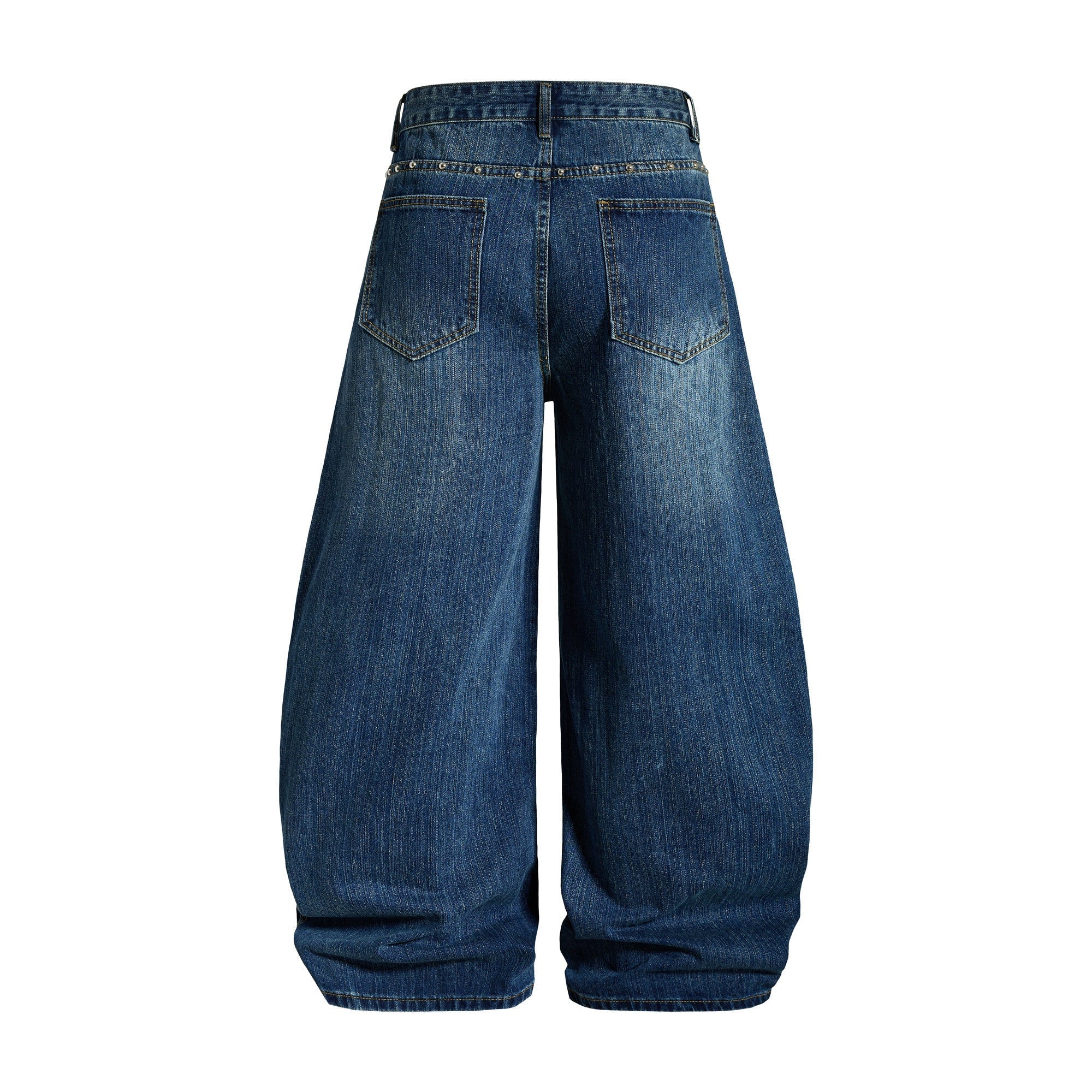 CapCabin “Studded Panel Denim Jeans”