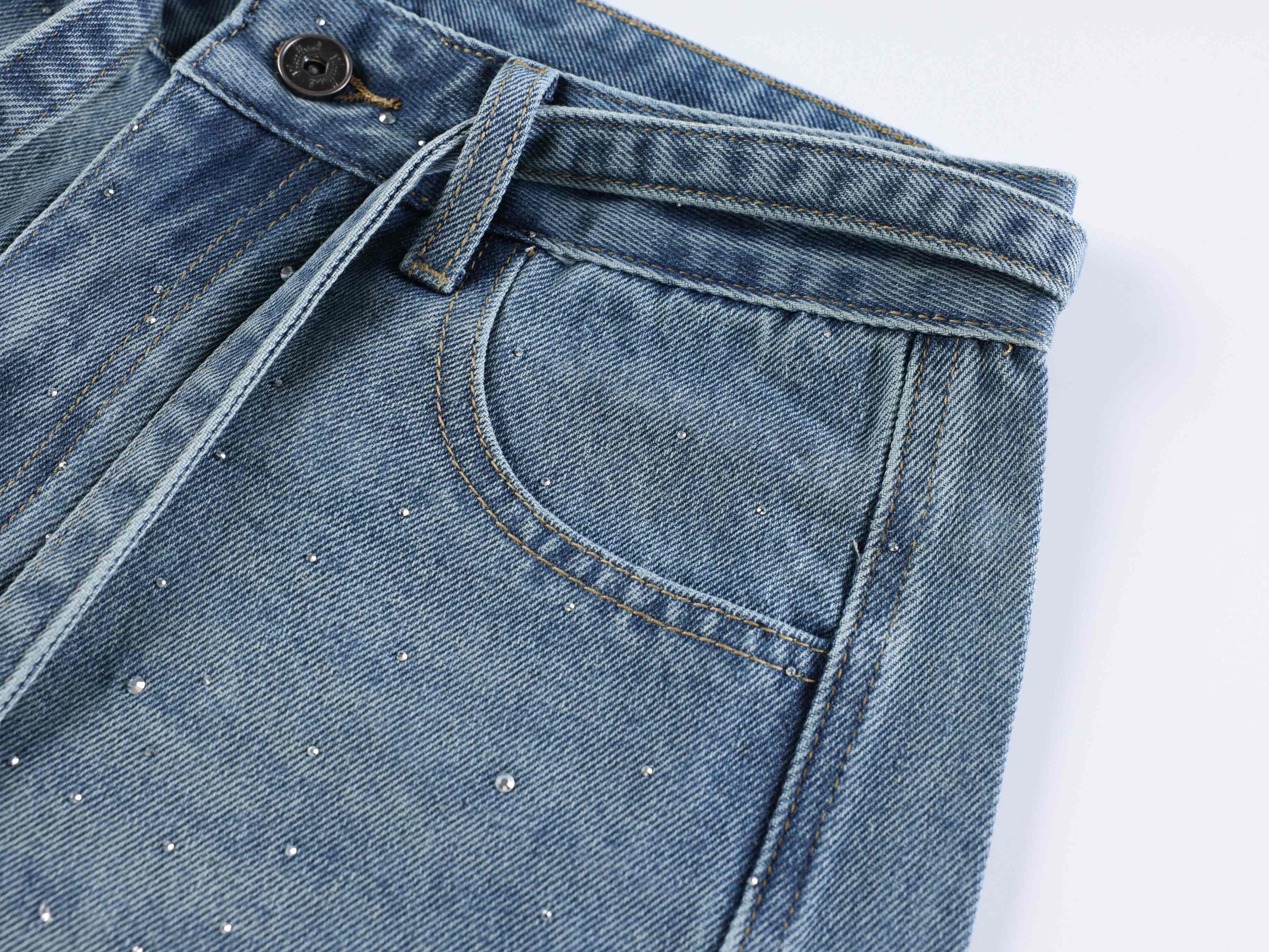 CapCabin “Starlight Dust Denim Pants”