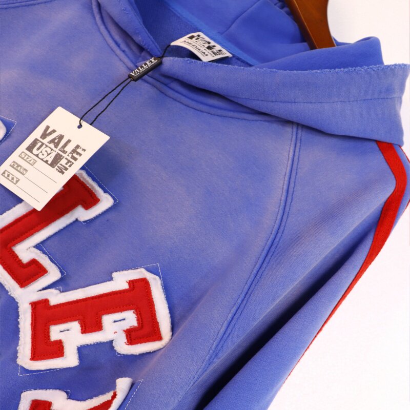 Vale Forever Vintage Bee Graphic Hoodie & Striped Sweatpants Set - Blue