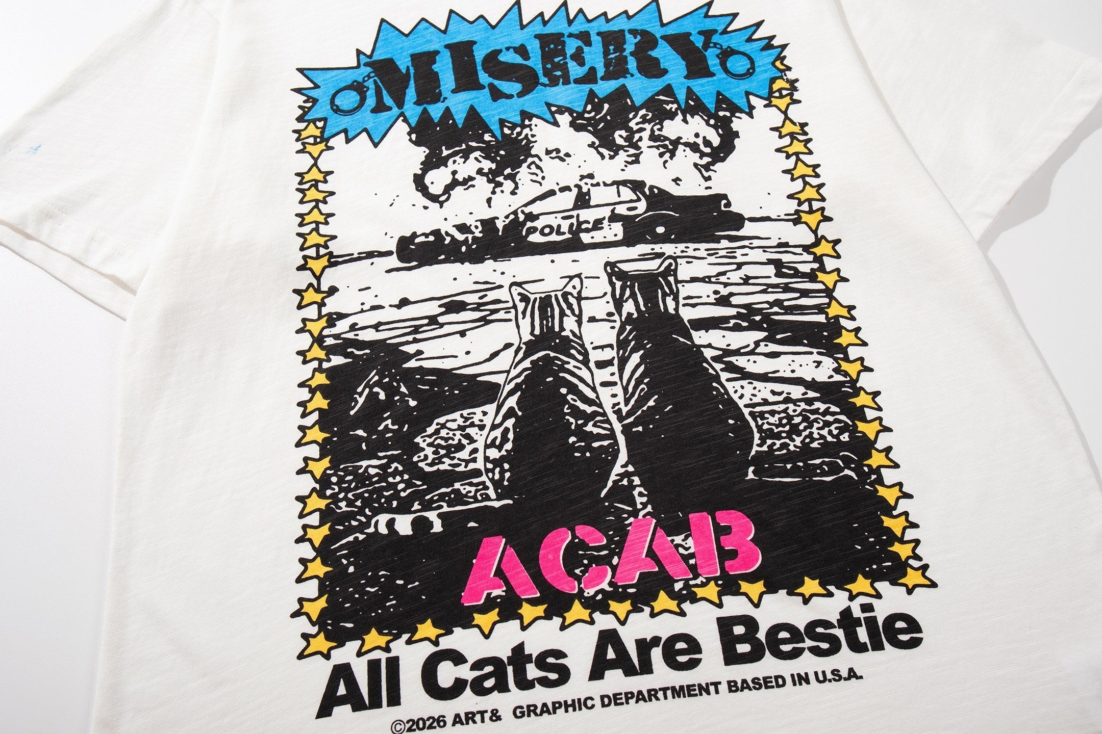CapCabin Misery Cat Graphic T-Shirt