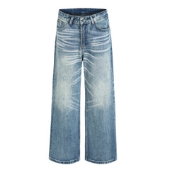 CapCabin Washed Wide-Leg Denim Jeans