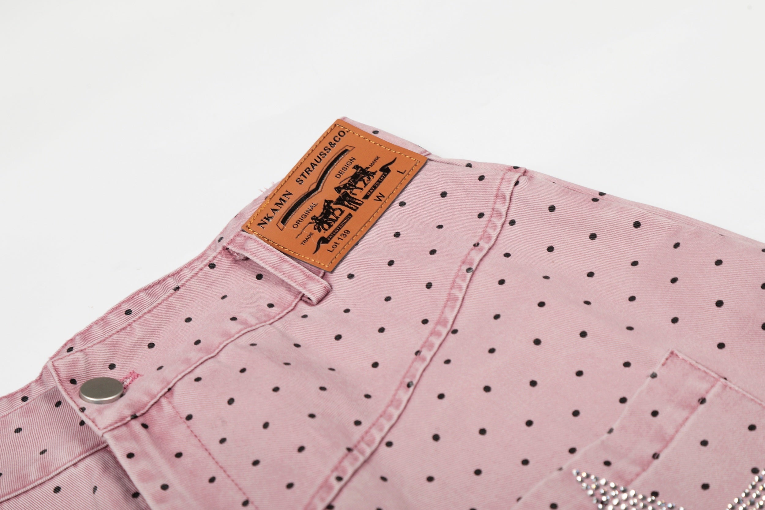 CapCabin “Polka Star Wide-Leg Pants”