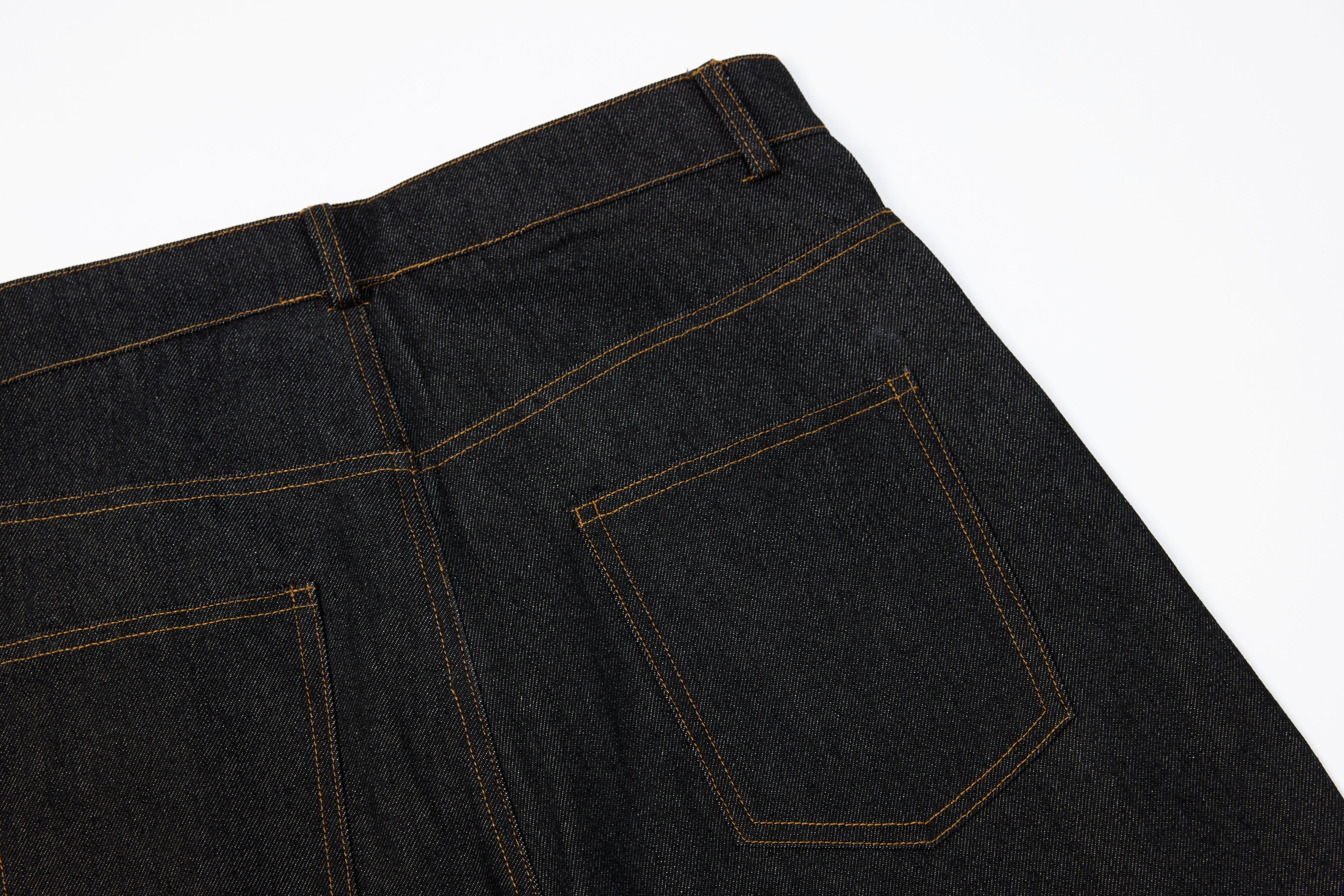 CapCabin Rivet Panel Wide-Leg Denim Jeans