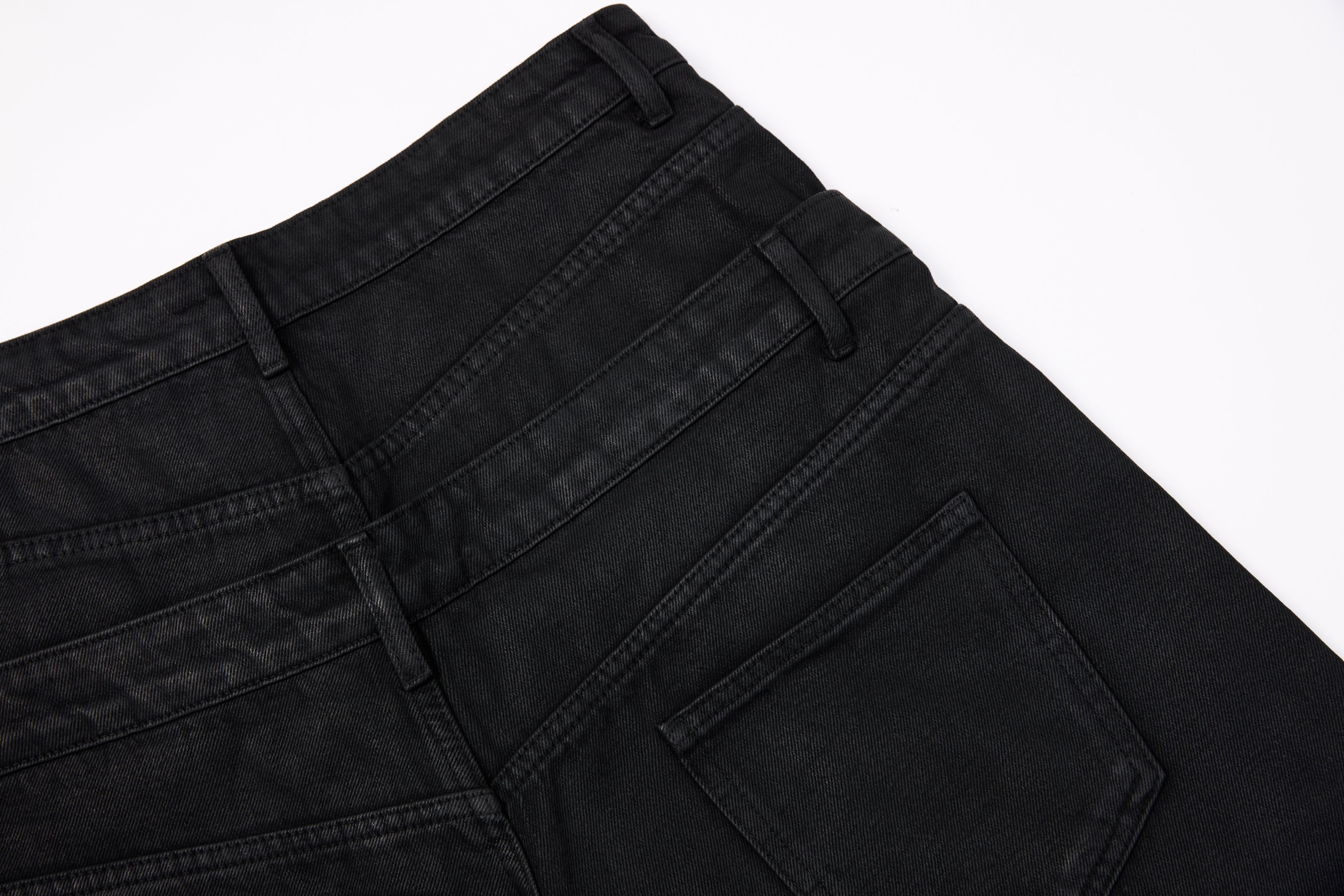 CapCabin Double-Waist Washed Wide-Leg Jeans