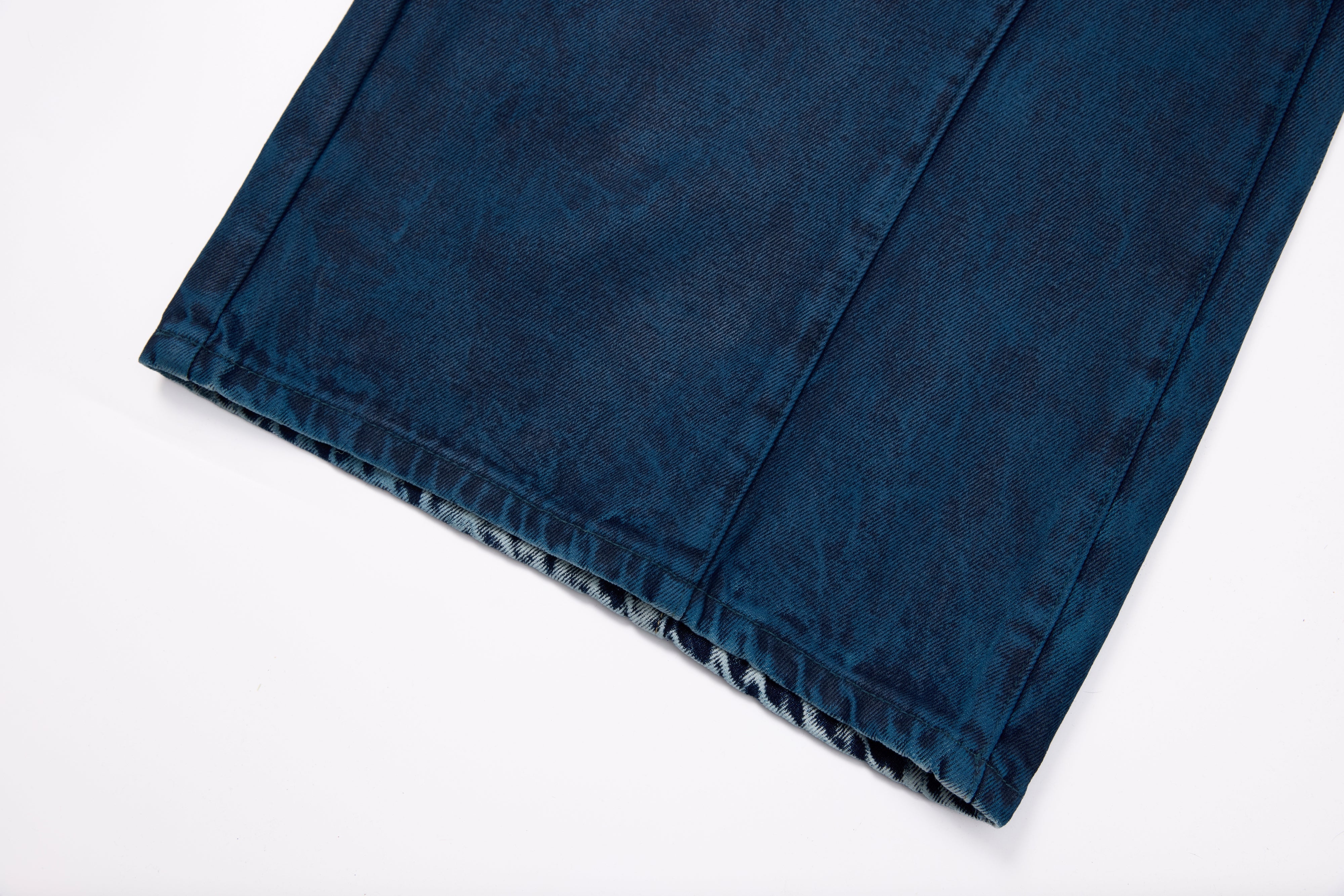 CapCabin Double-Waist Washed Wide-Leg Jeans