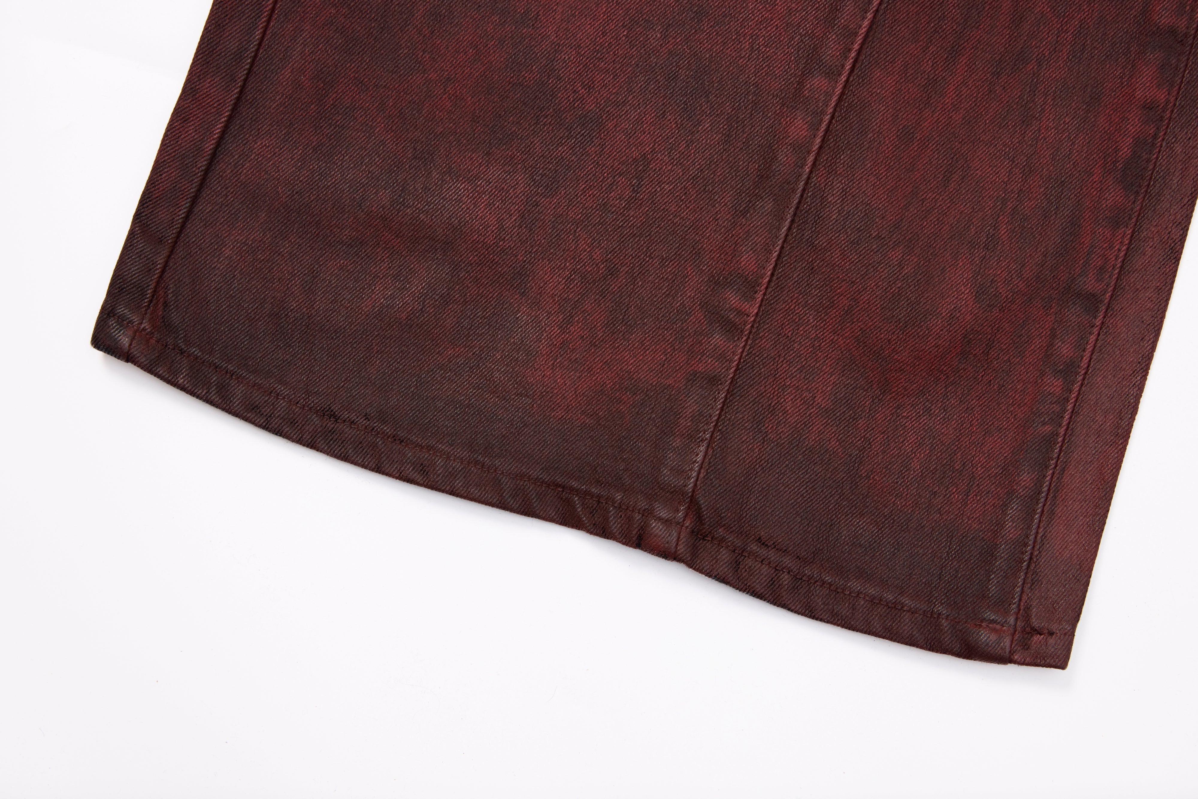 CapCabin Double-Waist Washed Wide-Leg Jeans