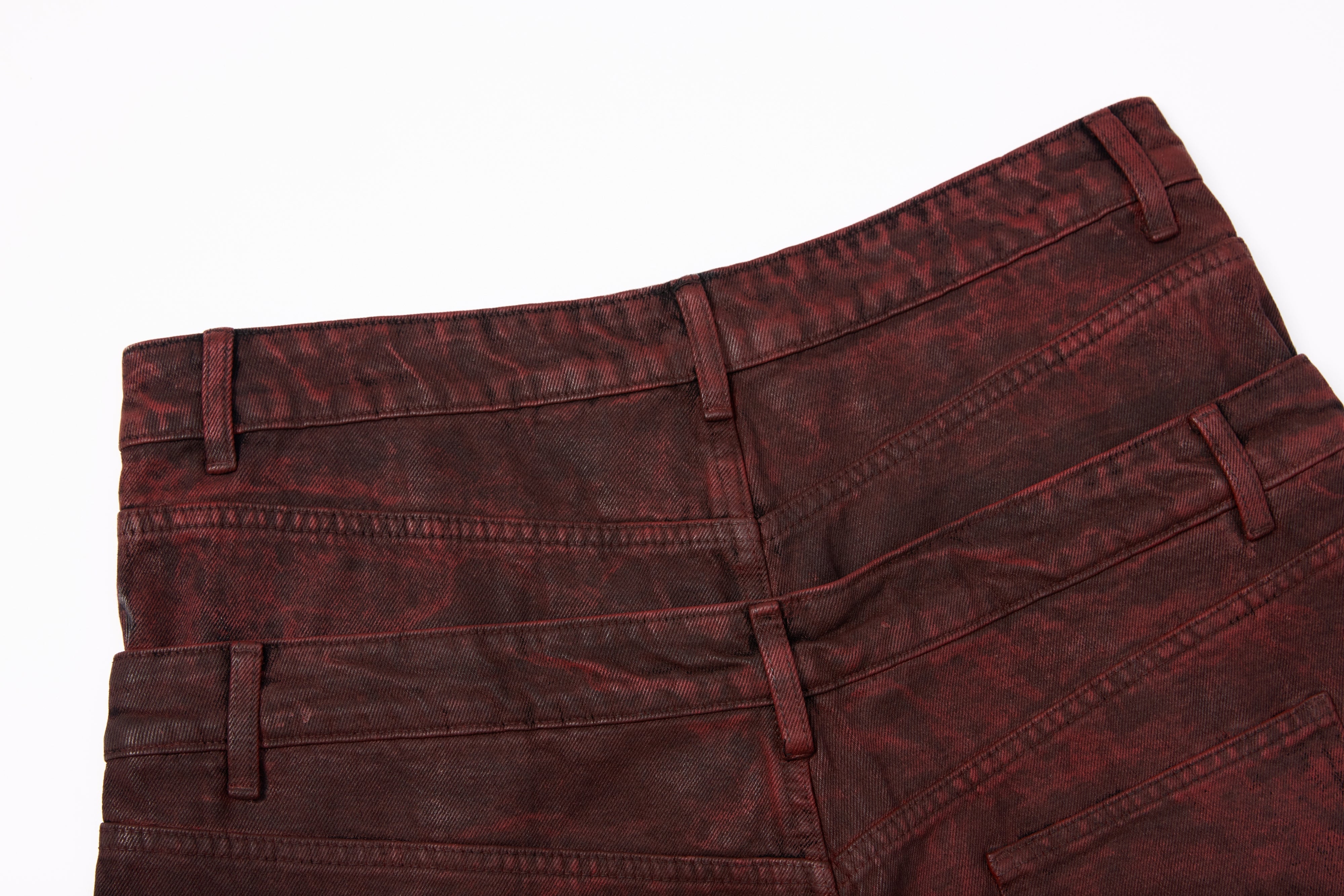 CapCabin Double-Waist Washed Wide-Leg Jeans