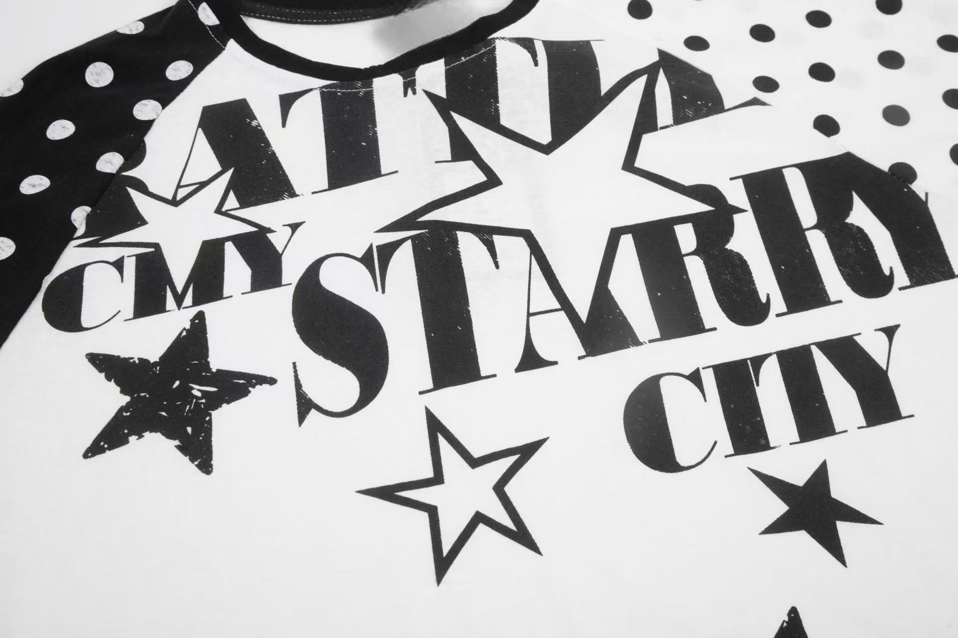 CapCabin “Starry City Contrast Raglan Tee”(Slim fit)