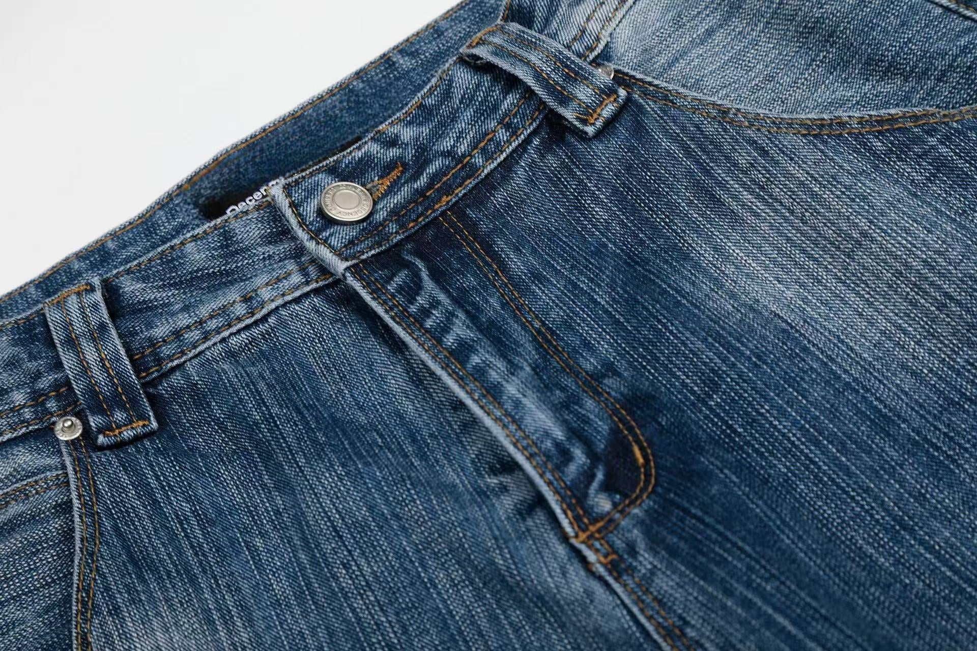 CapCabin “Vintage Grain Denim Jeans”
