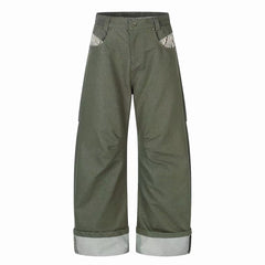 CapCabin “Vintage Utility Fold-Hem Pants”