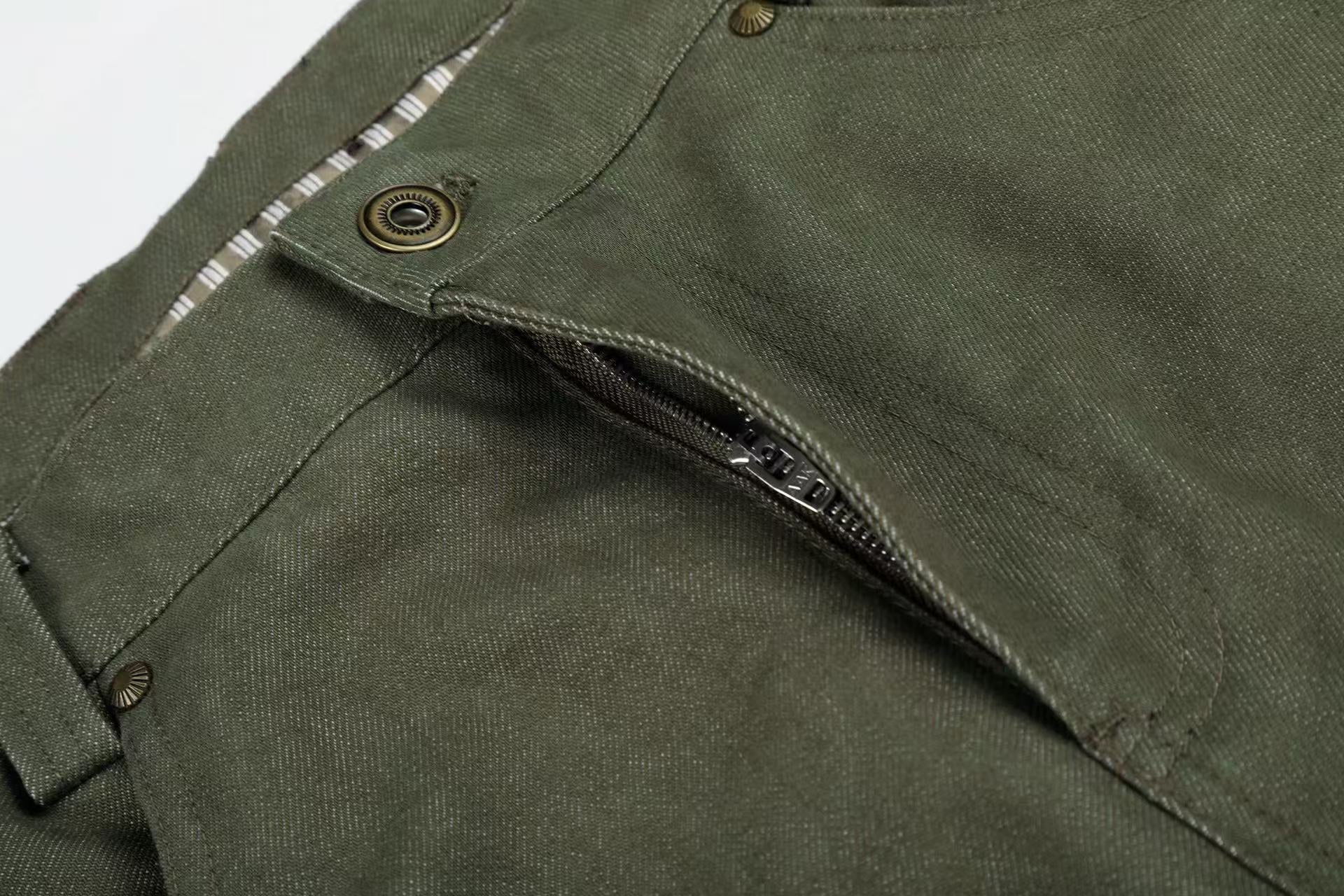 CapCabin “Vintage Utility Fold-Hem Pants”