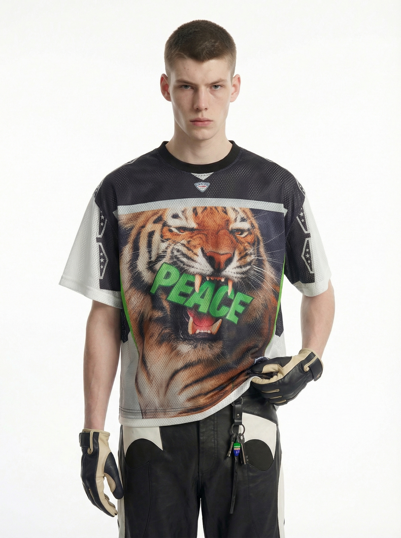 CapCabin Tiger Peace Mesh Jersey