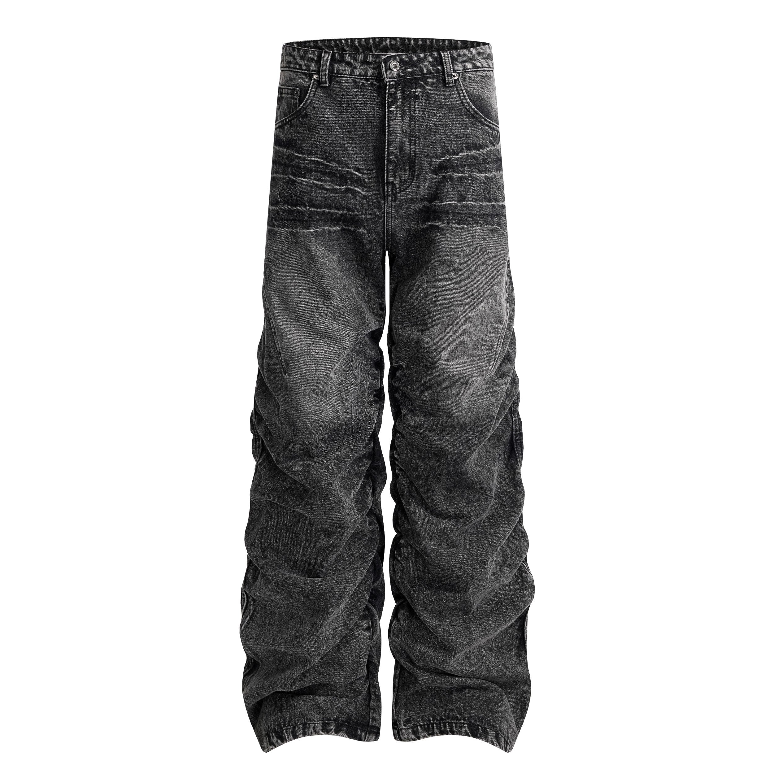 CapCabin “Stacked Vintage Denim Jeans”