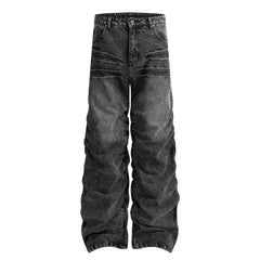 CapCabin “Stacked Vintage Denim Jeans”