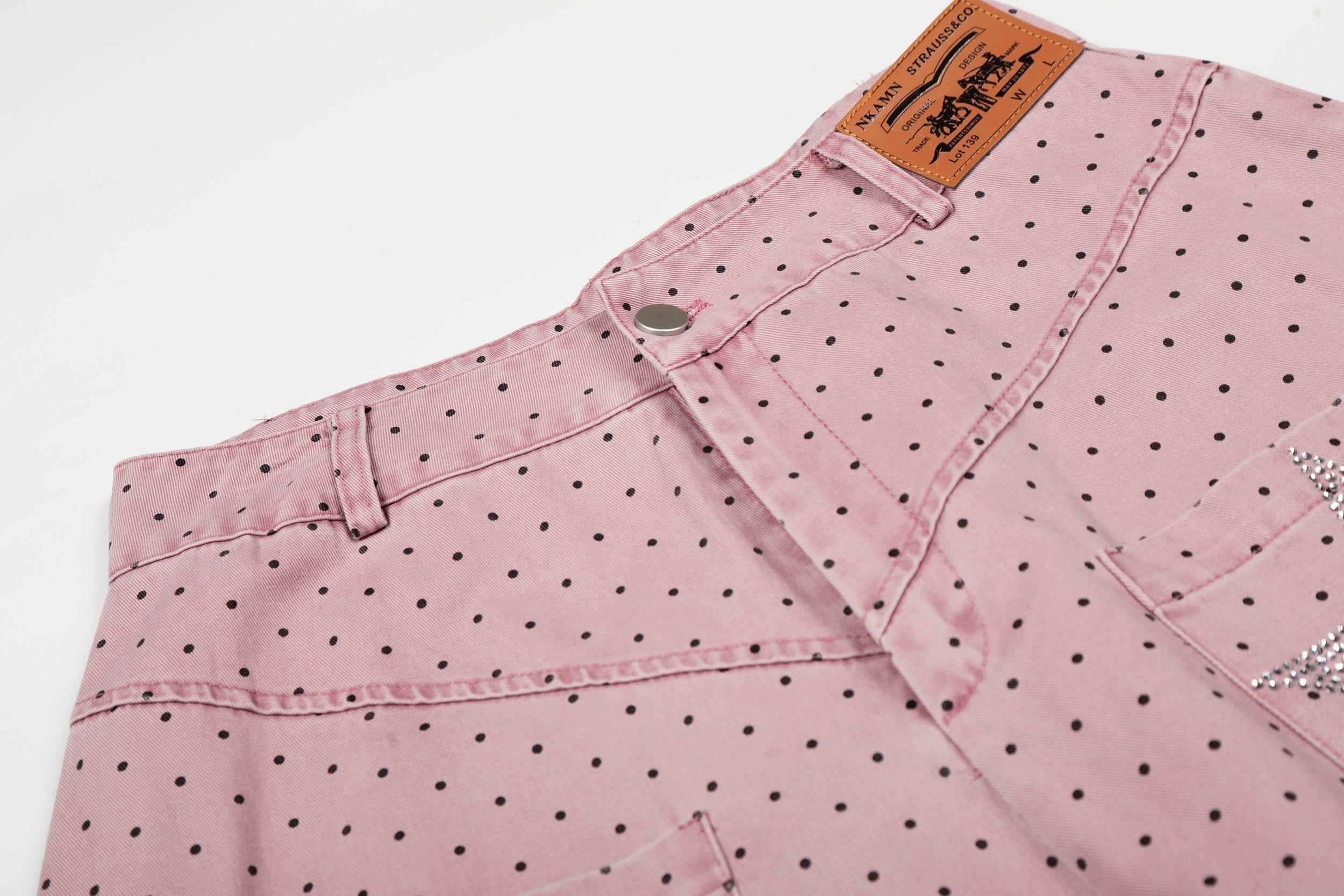CapCabin “Polka Star Wide-Leg Pants”