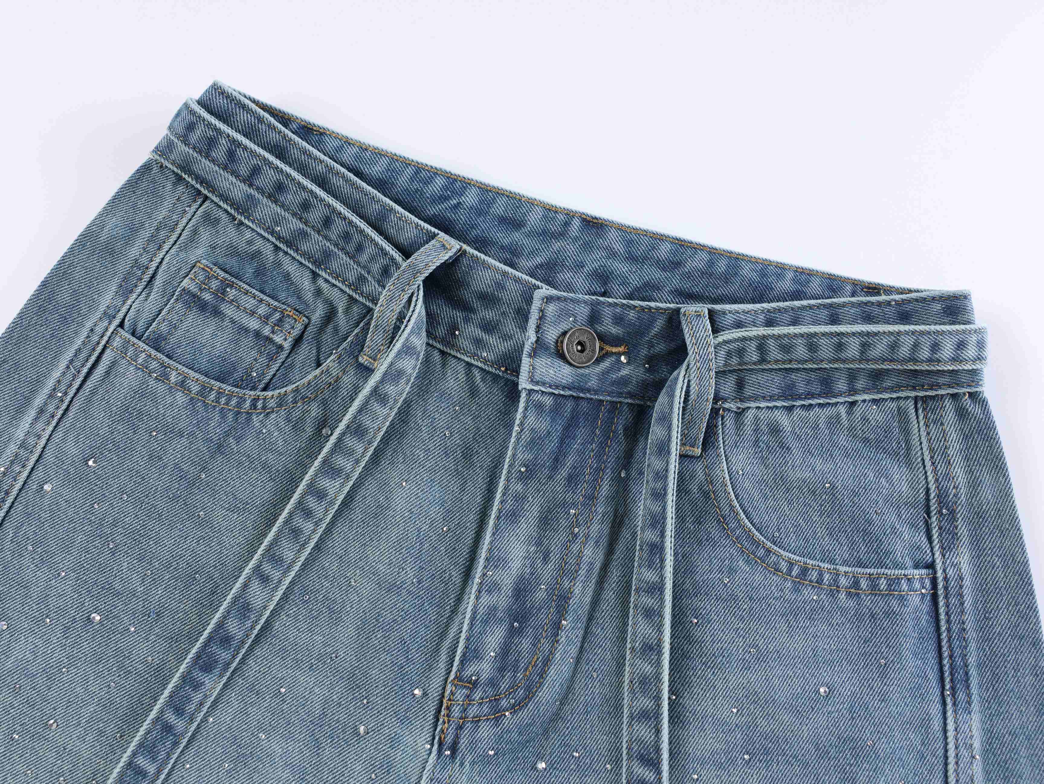 CapCabin “Starlight Dust Denim Pants”