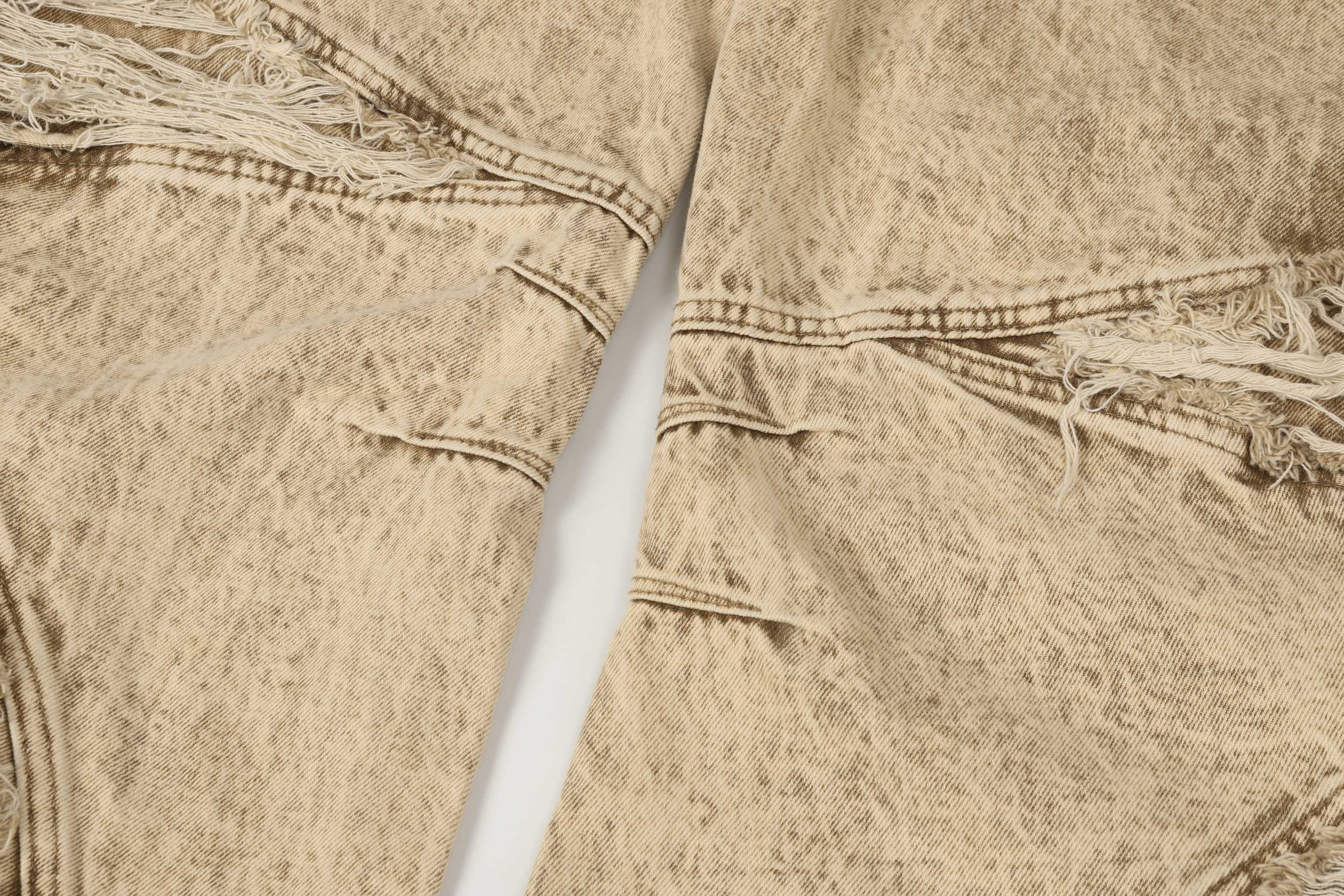 CapCabin “Vintage Distressed Panel Jeans”