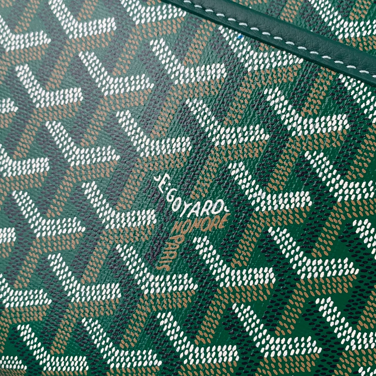 Goyard Toiletry Bag 'Green Goyardine'