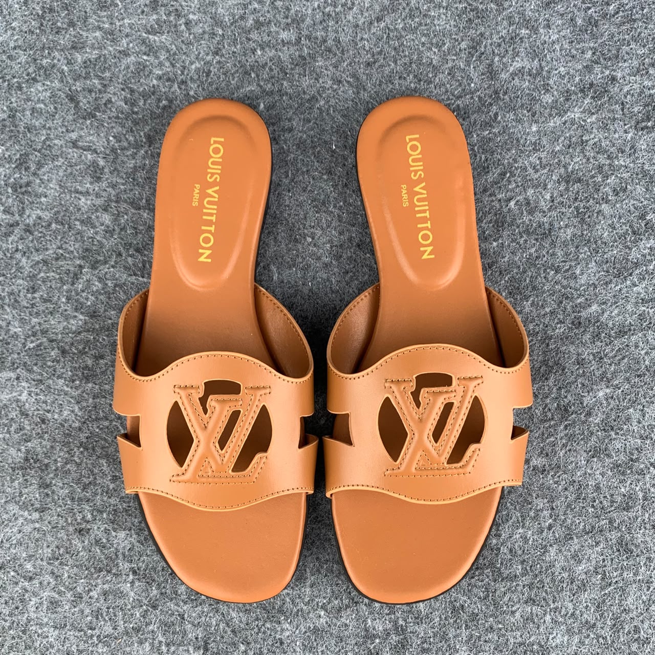 LV Isola Flat Mule 'Cognac'