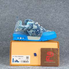 Swarovski x LV Skate Sneaker 'Blue Monogram'