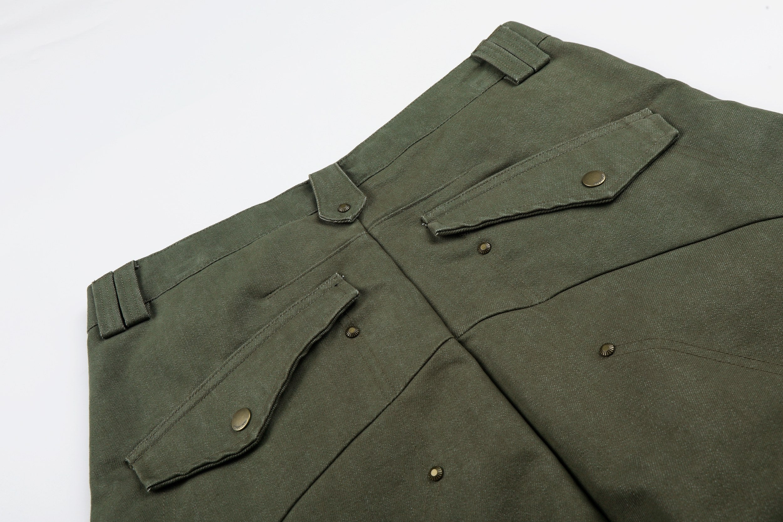 CapCabin “Vintage Utility Fold-Hem Pants”