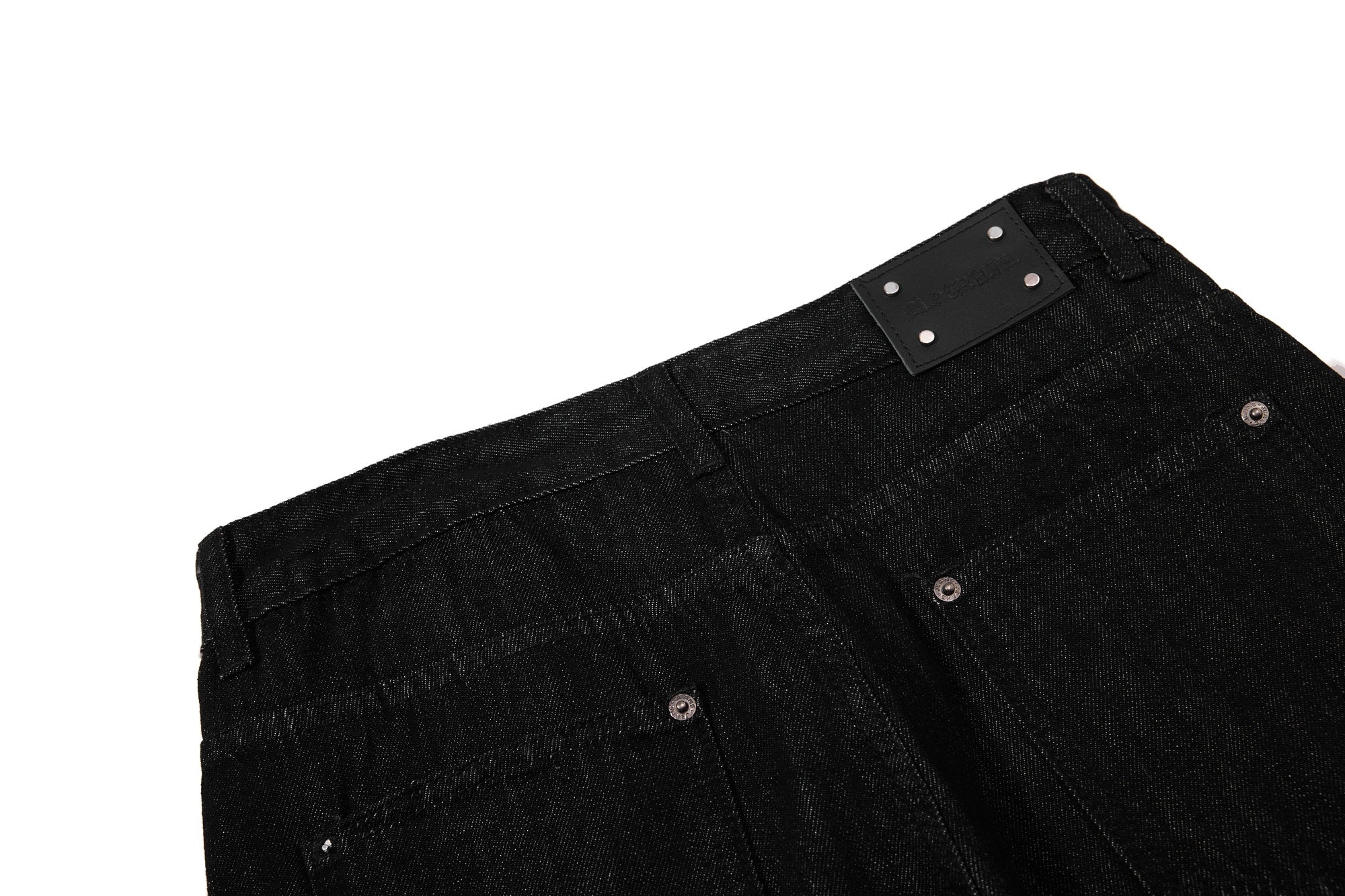 CapCabin Rivet Chain Wide-Leg Denim Pants