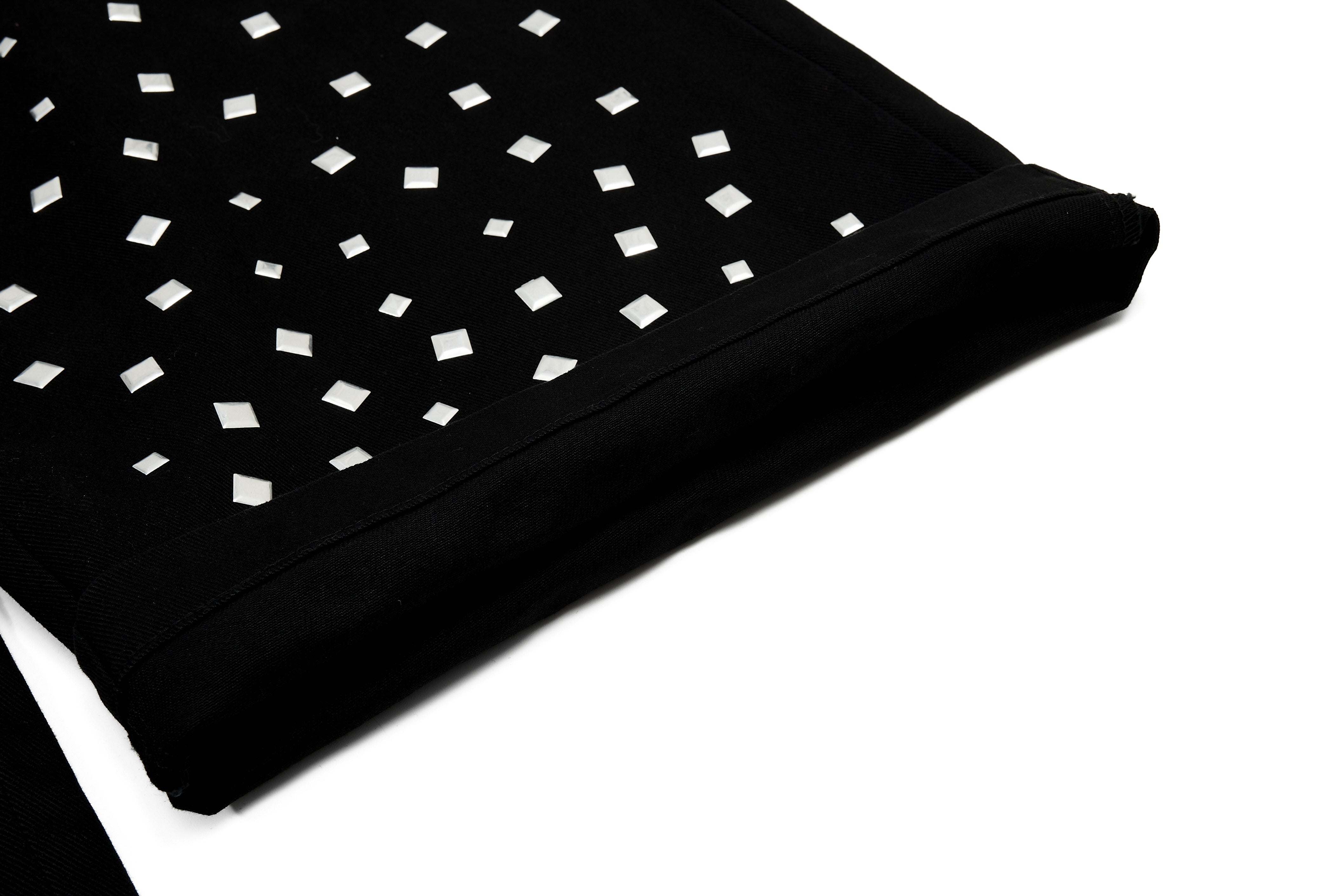 CapCabin Stud Detail Wide-Leg Pants