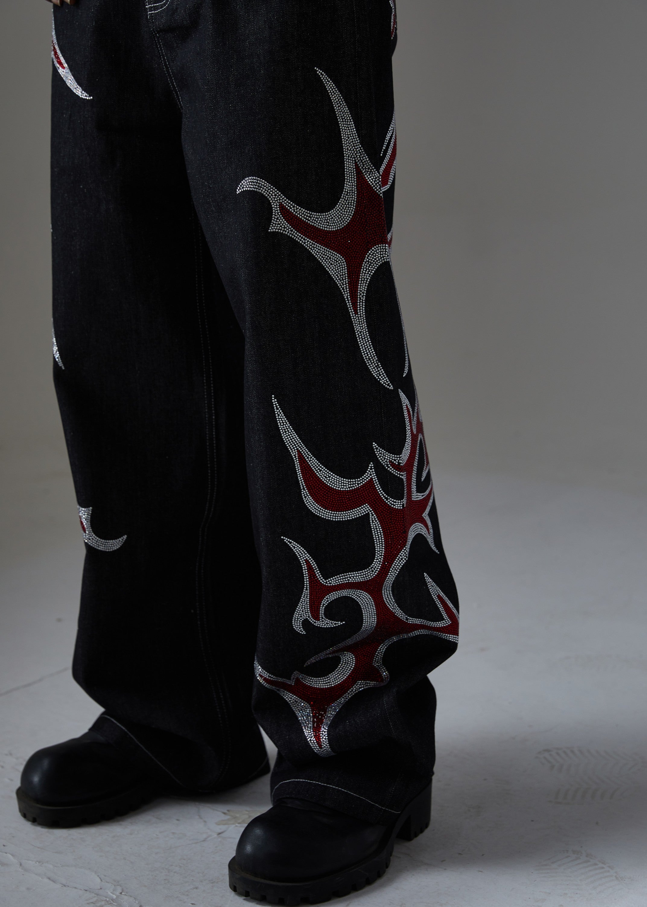 CapCabin Graphic Denim Pants