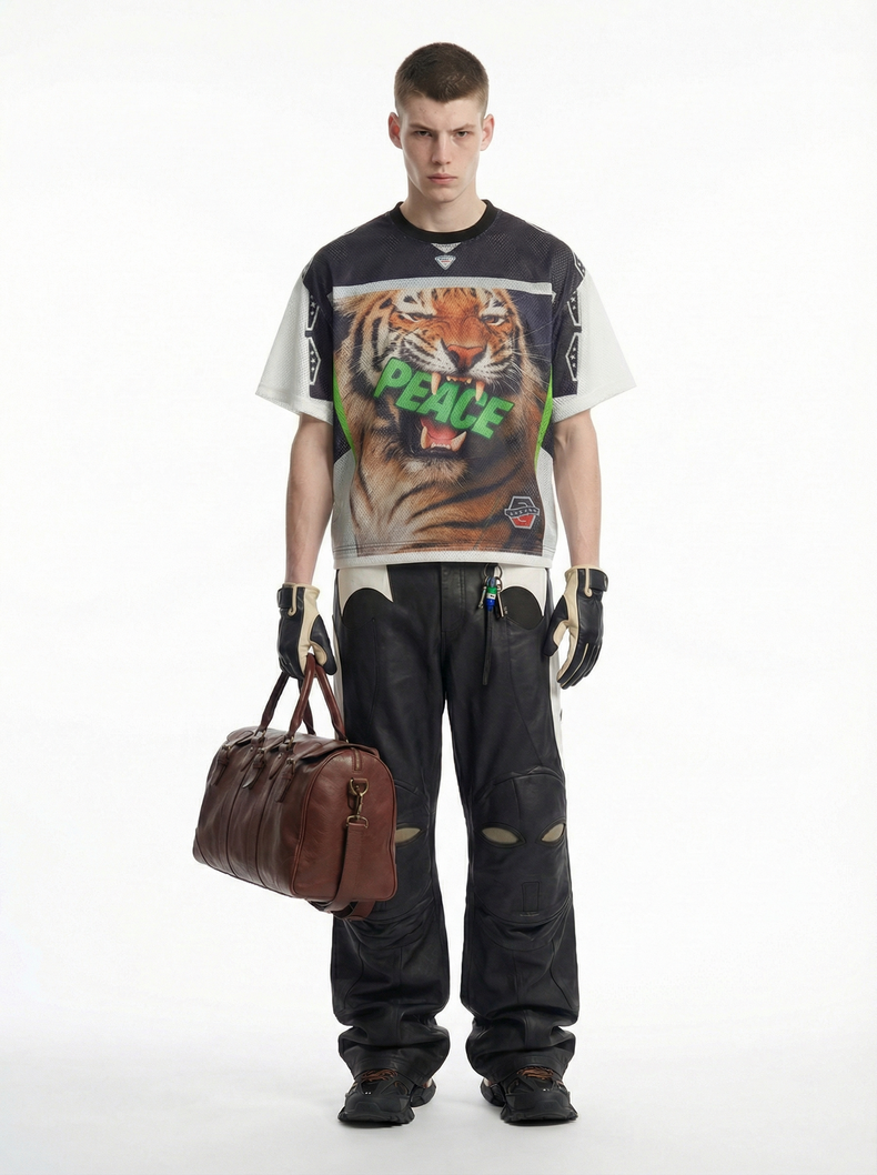 CapCabin Tiger Peace Mesh Jersey