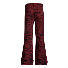 CapCabin Tiger-Pattern Flared Pants