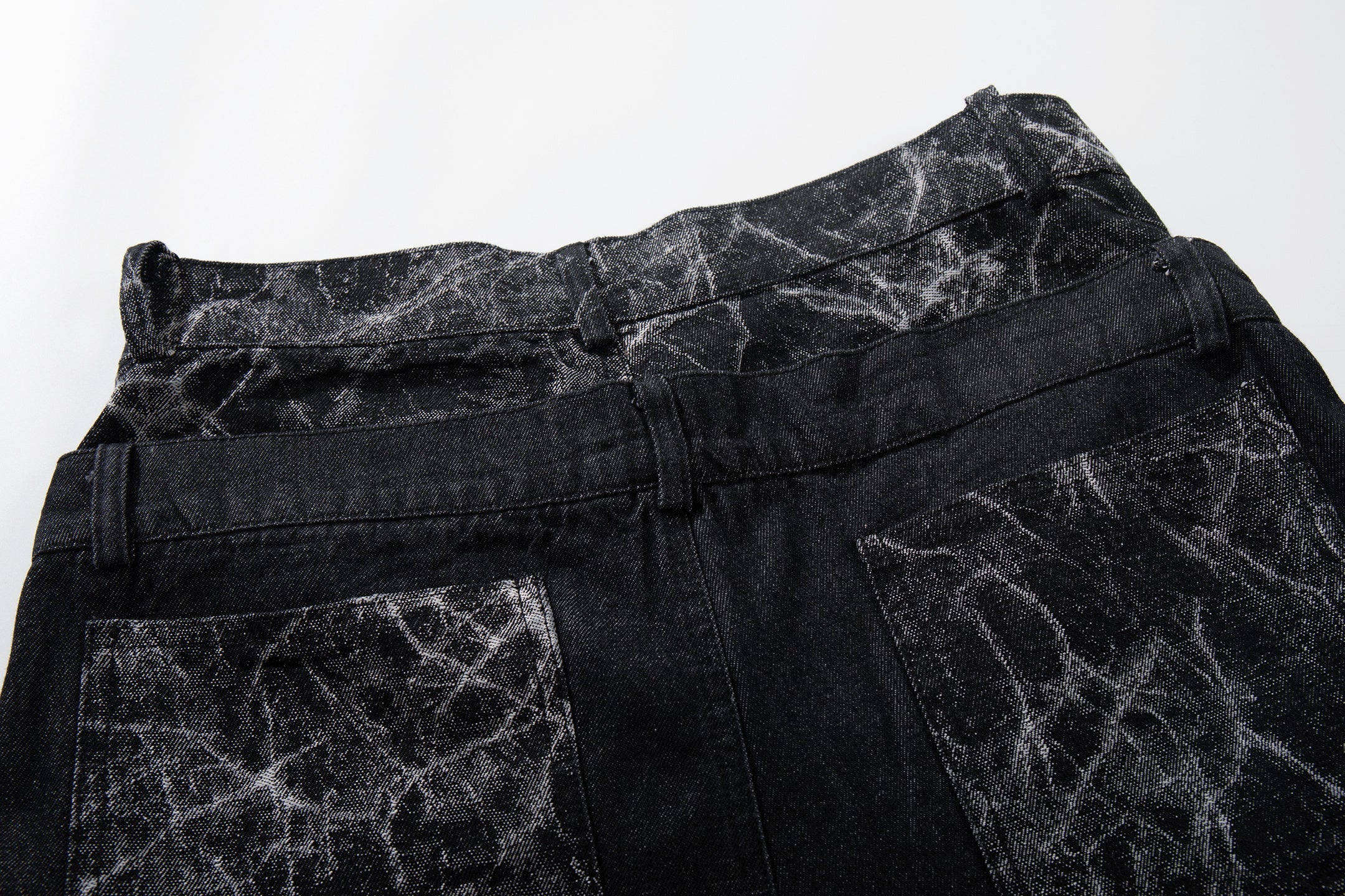 CapCabin Cracked Panel Wide-Leg Pants