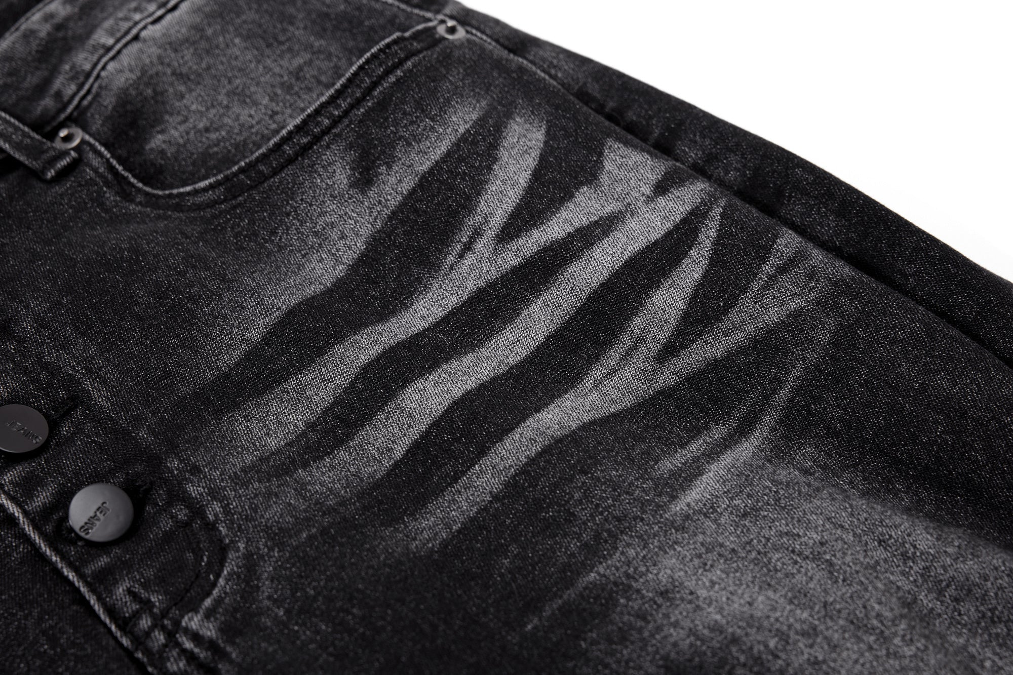 CapCabin Stacked Washed Denim Pants