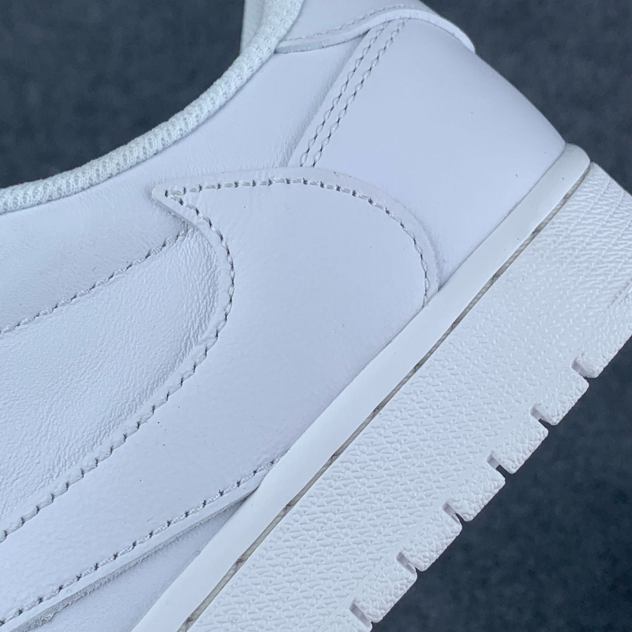 Custom Travis Scott x Air Jordan 1 Retro Low OG SP 'Michael Rubin White Party' Friends & Family