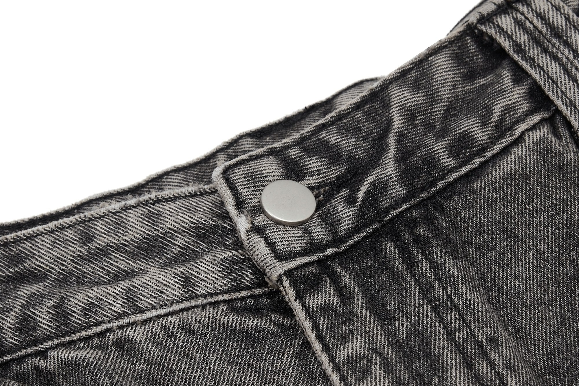 CapCabin Distressed Studded Denim Pants