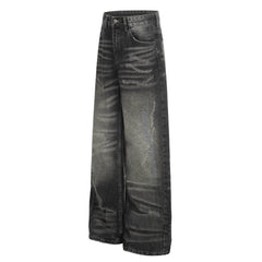CapCabin Washed Distressed Denim Pants