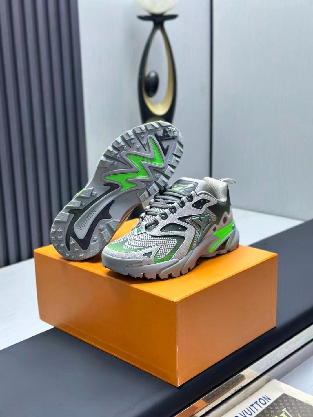 LV Runner Tatic Sneakers 'Grey Neon Green'