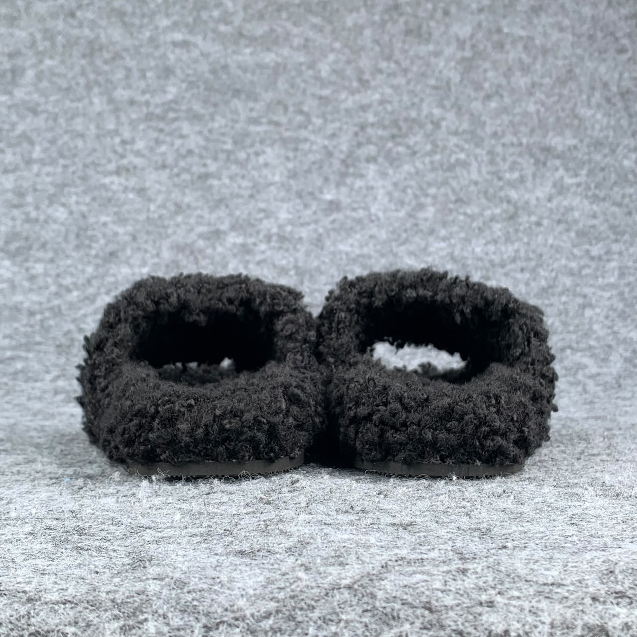 Balenciaga Wmns Furry Slides 'Black Red'