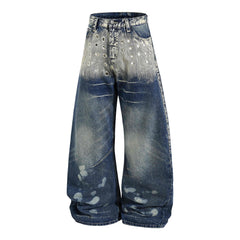 CapCabin “Grommet Washed Balloon Jeans