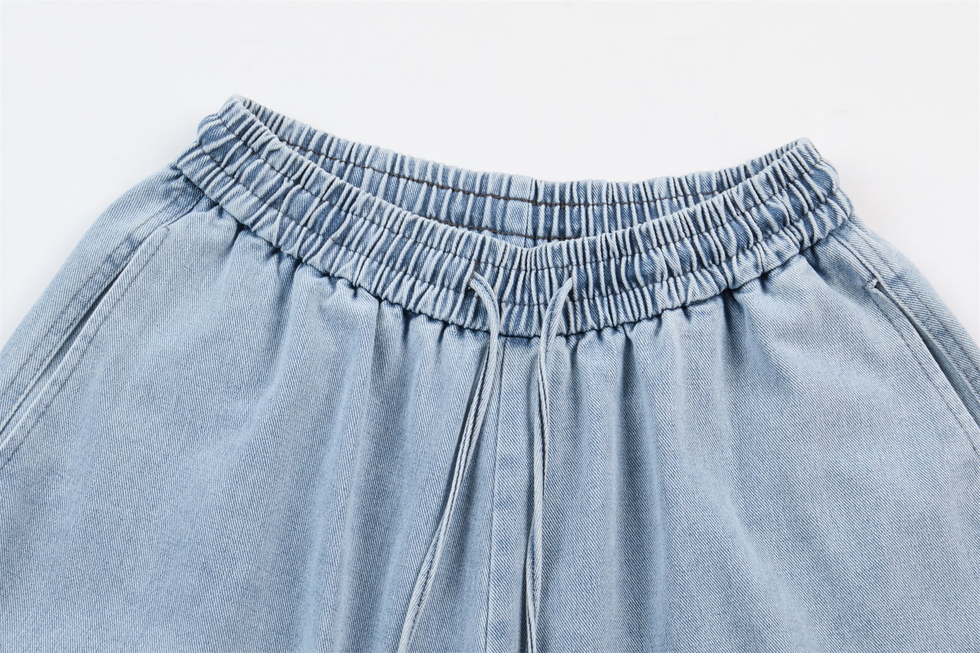 CapCabin Sculpted Denim Balloon Pants