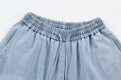 CapCabin Sculpted Denim Balloon Pants