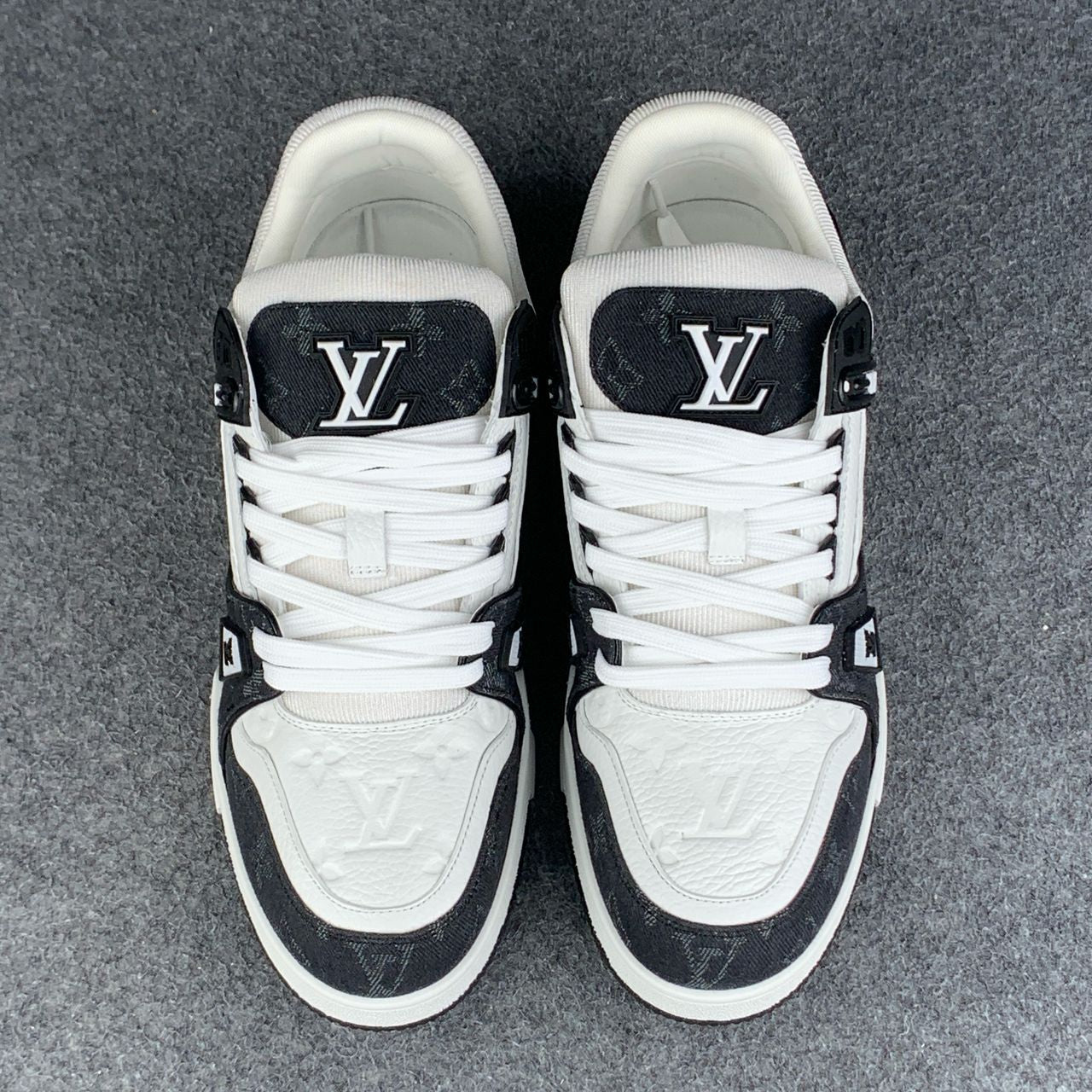 LV Trainer 'Black Monogram Denim’
