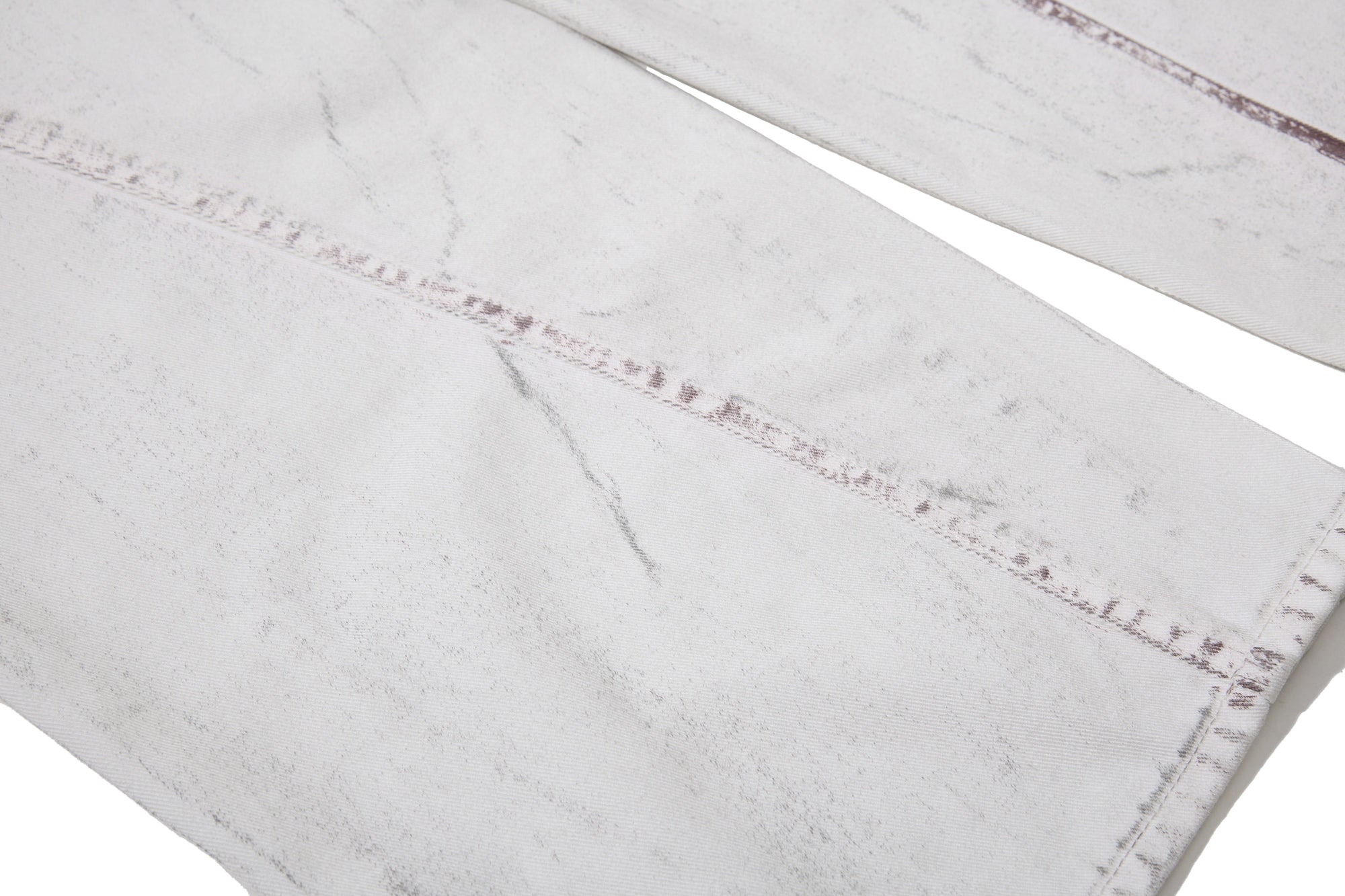 CapCabin Washed Panel Denim Pants
