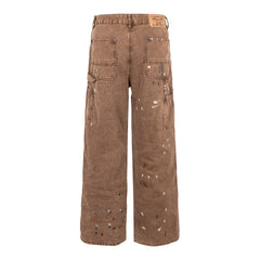 CapCabin Distressed Workwear Denim Pants