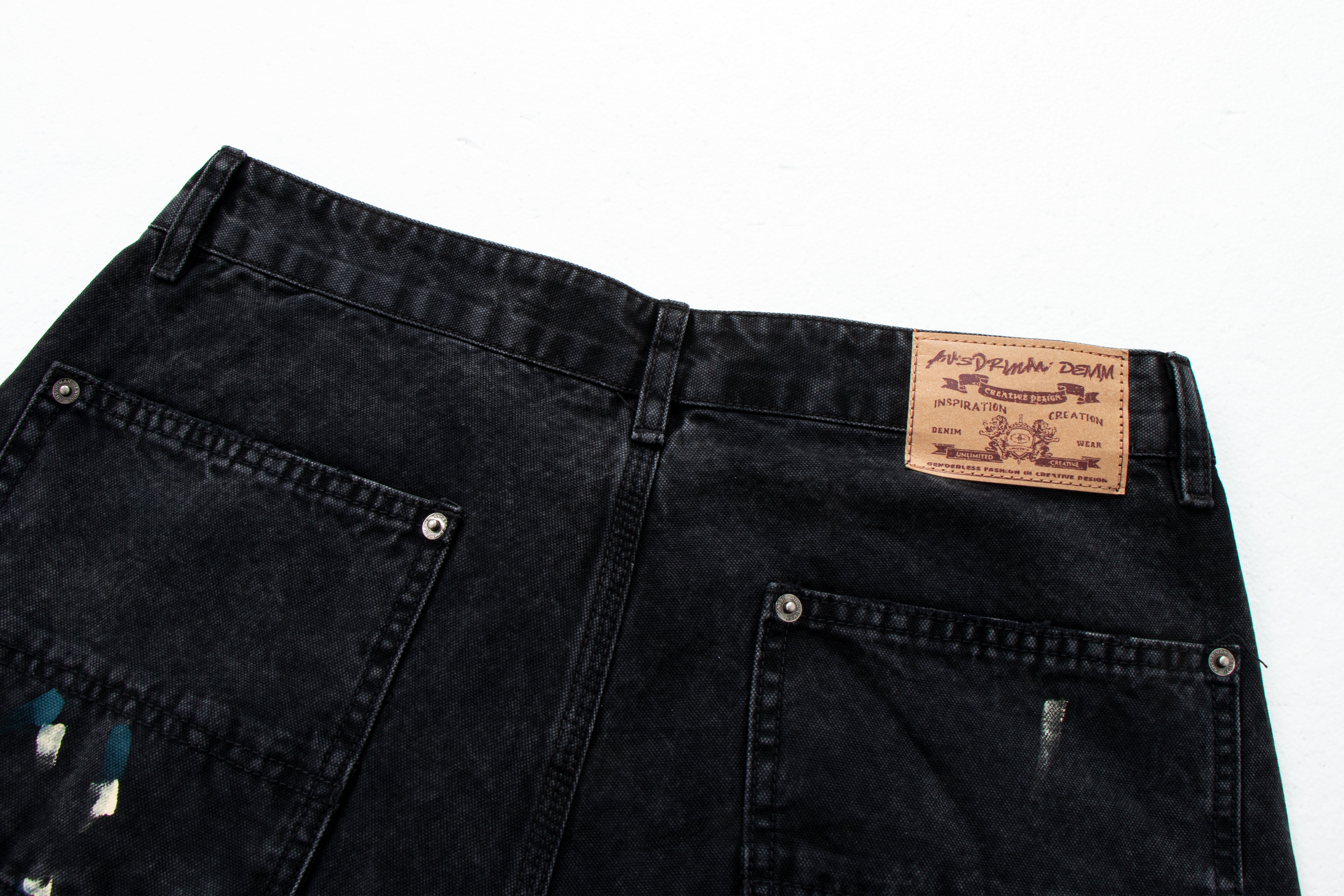 CapCabin Distressed Workwear Denim Pants