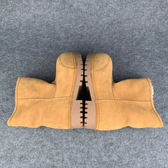 Balenciaga Alaska Fur Low Boot 'Brown'