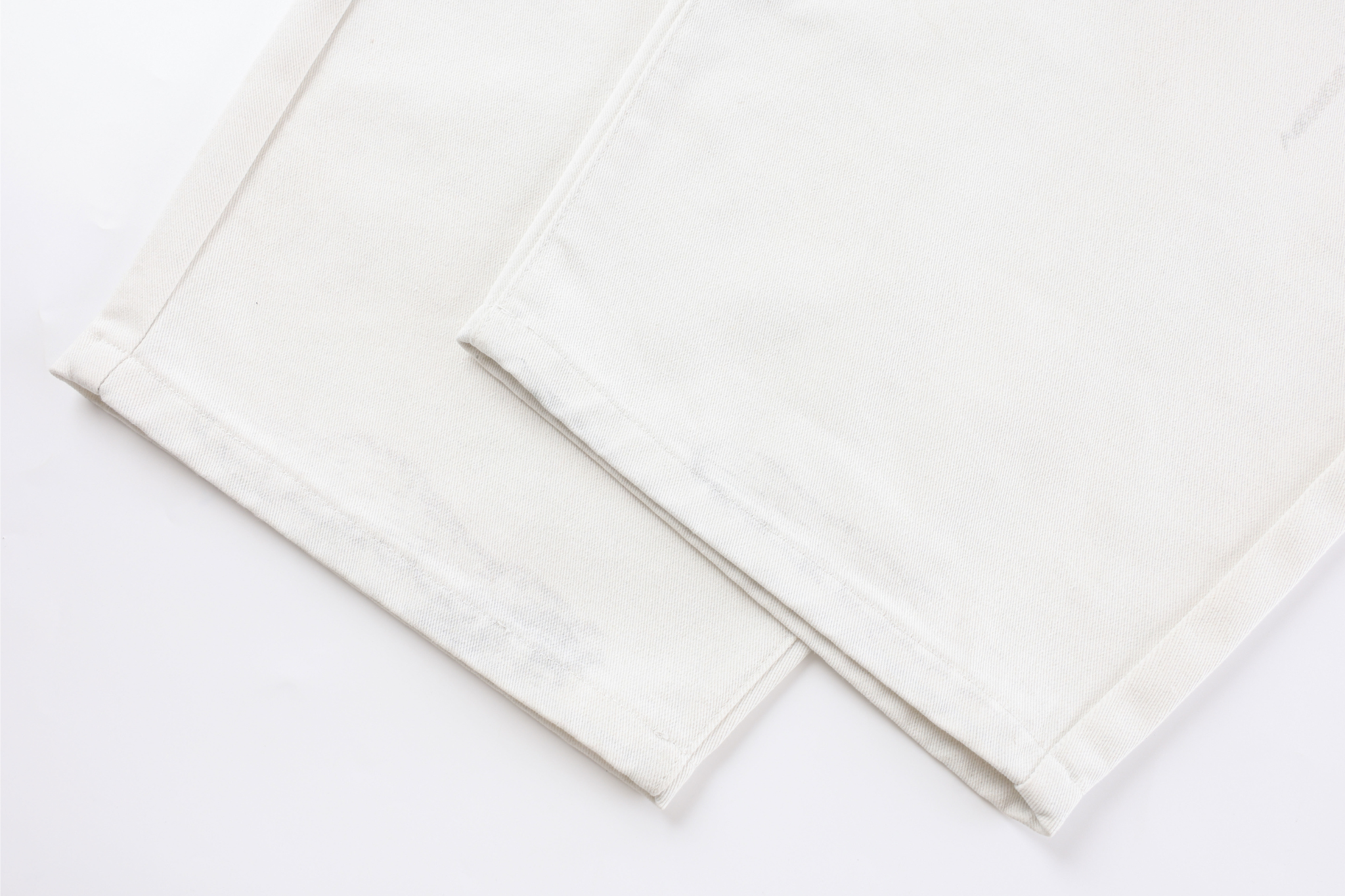 CapCabin Patchwork Double-Waist Denim Pants